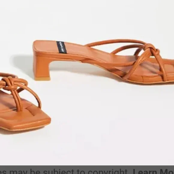 Aantropologie Angel Alarcon Strappy Square Toe Heeled Sandals - Picture 1 of 9